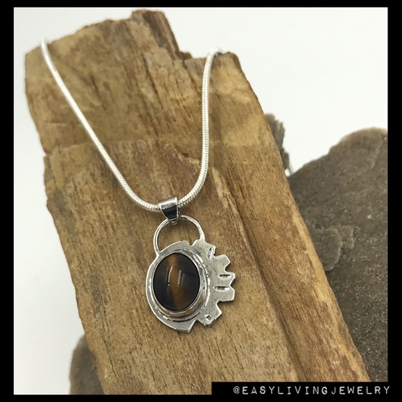 ⚡️New HANDMADE 🐯 Tiger Eye Necklace - Picture 2 of 5